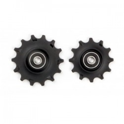 Pulleyhjul 1Ã12+1Ã14t Lukkede Lejer Smal/bred - Cykelreservedele